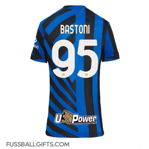 Inter Milan Alessandro Bastoni #95 Fußballbekleidung Heimtrikot Damen 2024-25 Kurzarm